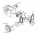 Wheel, Axle And Traction Drive Diagram and Parts List for 55384 800000001-899999999 - 1988 Lawn Boy Snow Blower